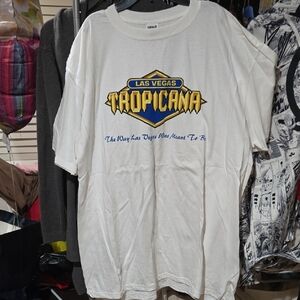 Anvil White Las Vegas Tropicana Short Sleeve Tee